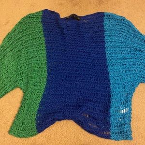 Crochet knit colored sweater